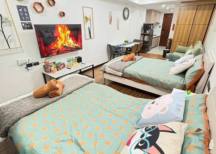 Sybay Twin Double Bed Beside Okada Near T3 Moa Naia Ayala Msv1517h * Manila